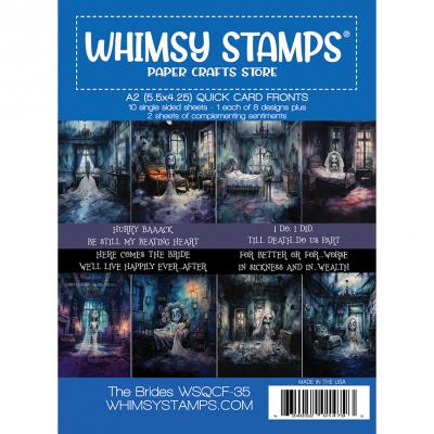 Whimsy Stamps Quick Card Fronts - The Brides